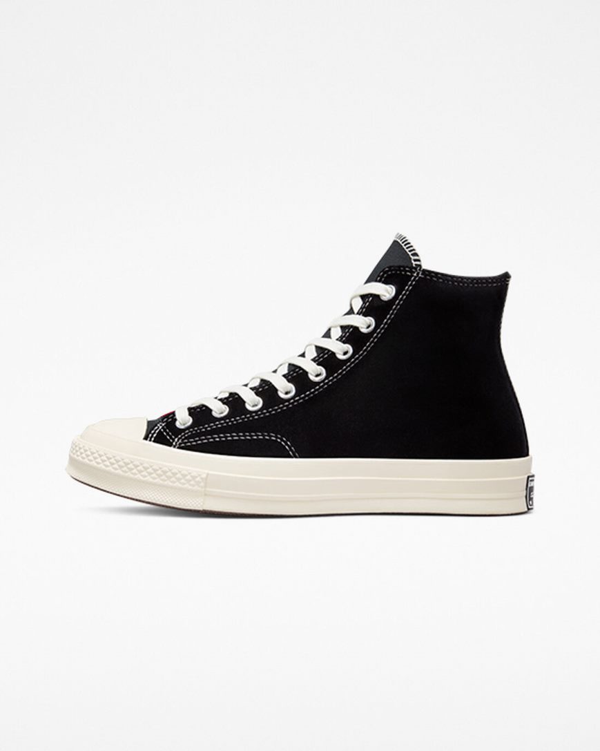 Tenisky Vysoke Converse Chuck 70 Beyond Retro Velvet Panske Čierne Červené | SK BMI11K4